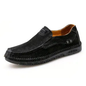 Men's Leather Moccasins Shoes Pumps Slip on Loafers | 88138