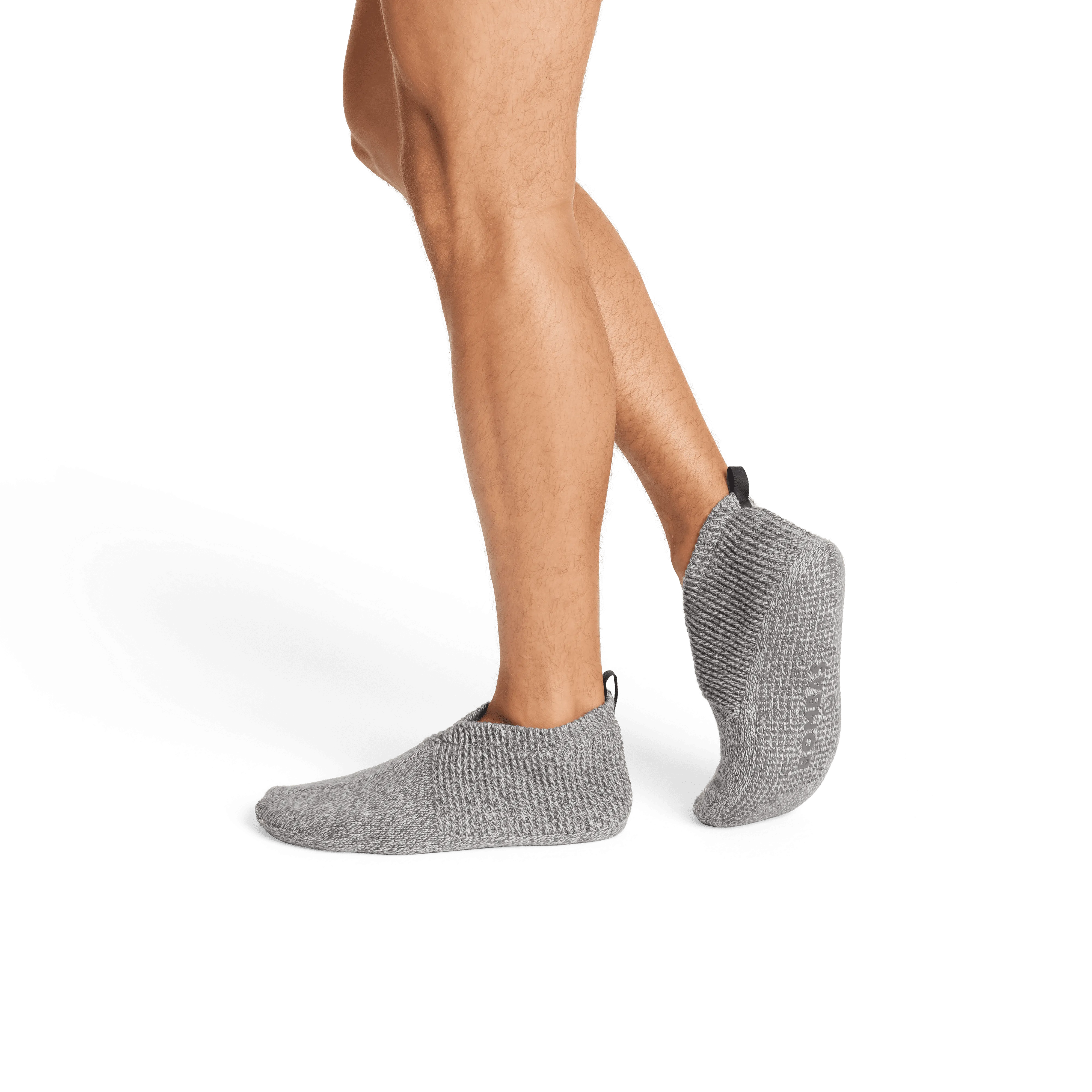 Men's Travel Compression Sock and Gripper Slipper 2-Pack