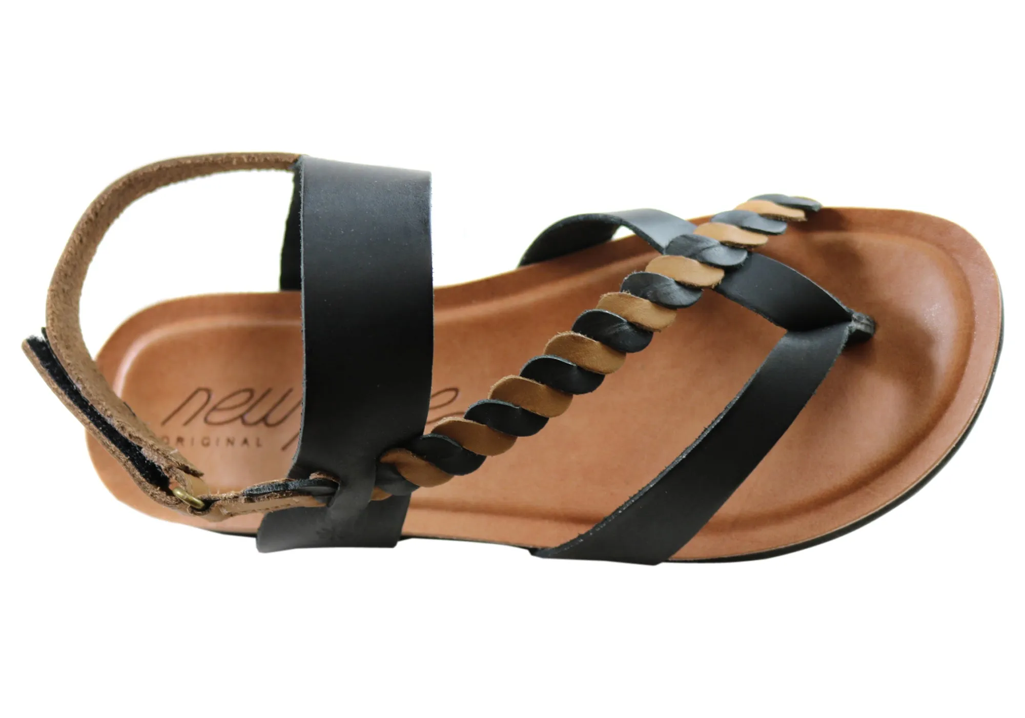 New Face Retreat Womens Comfortable Leather Sandals Made In Brazil