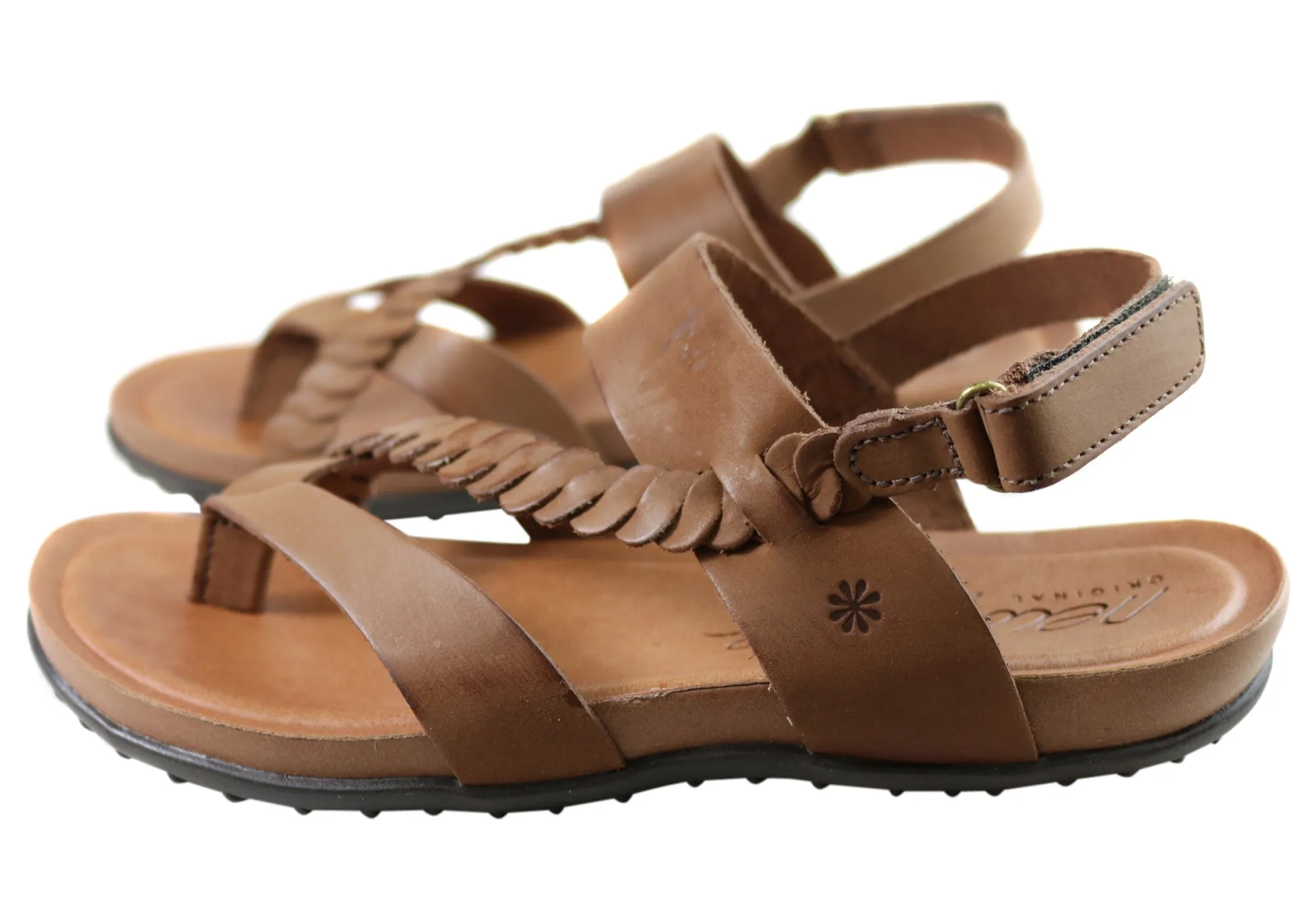 New Face Retreat Womens Comfortable Leather Sandals Made In Brazil