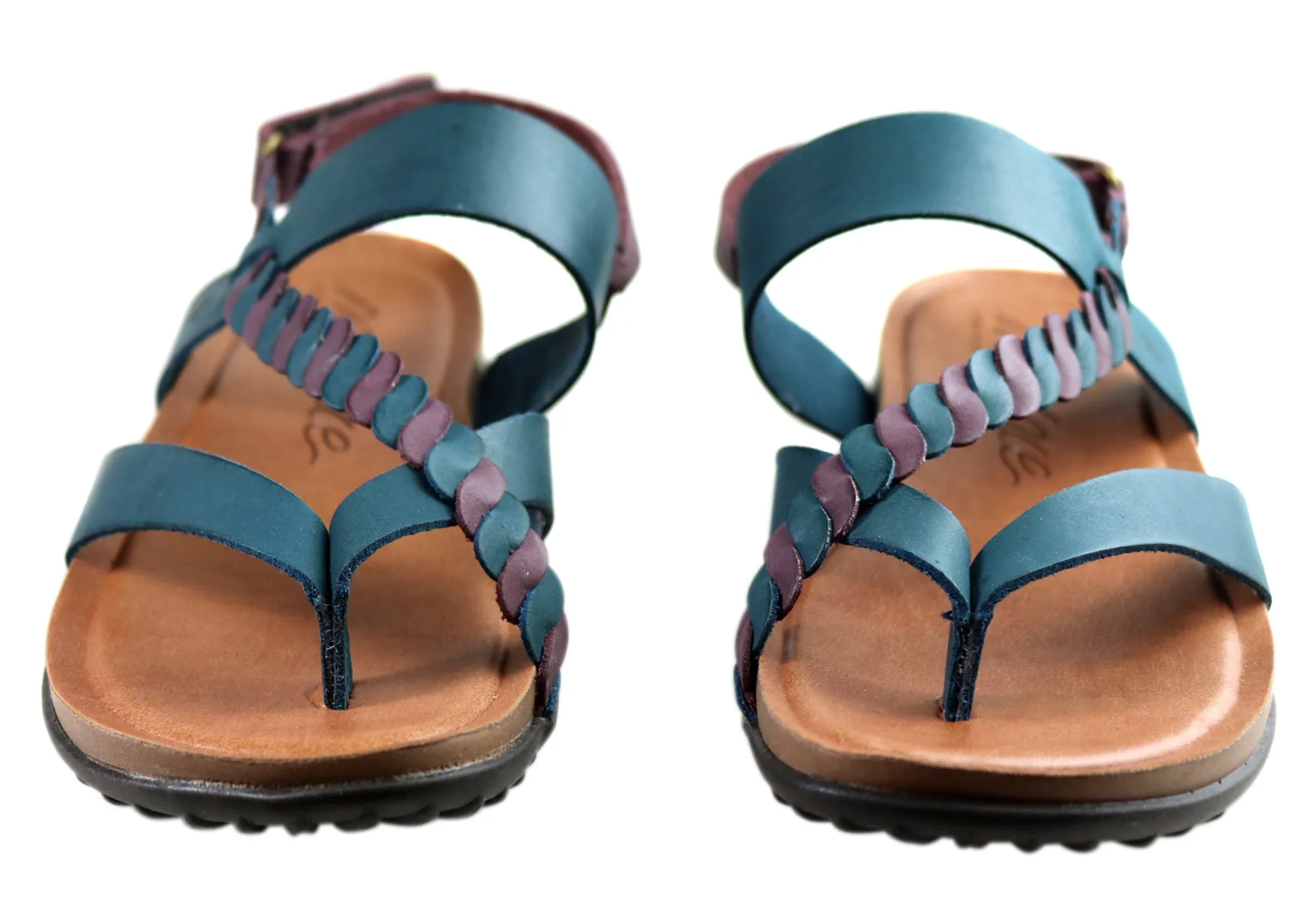 New Face Retreat Womens Comfortable Leather Sandals Made In Brazil