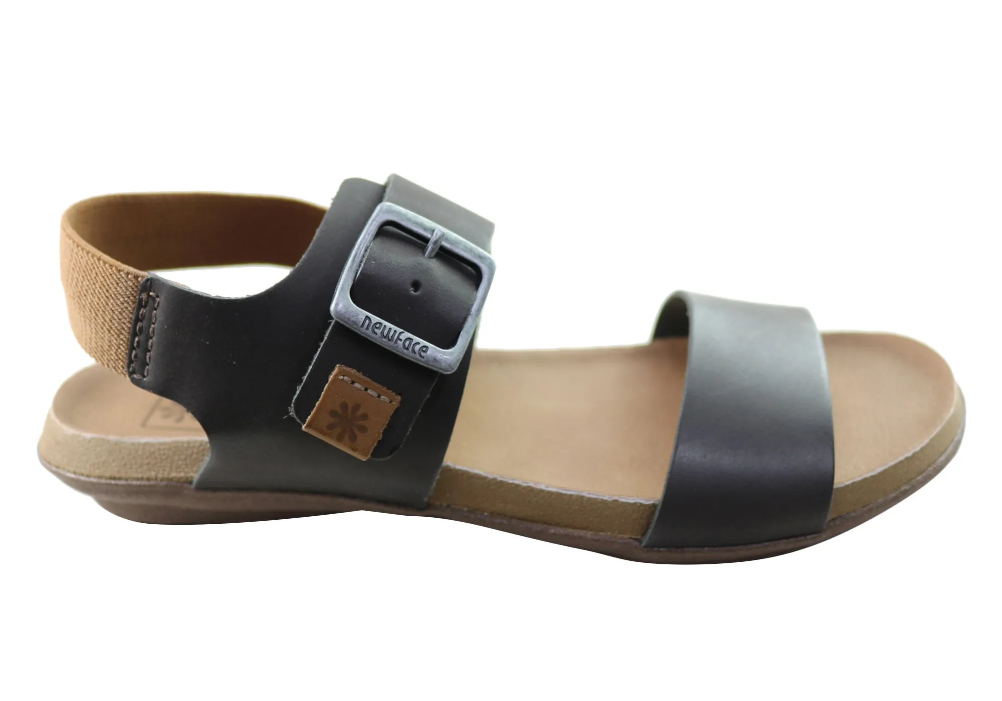 New Face Tasha Womens Comfortable Leather Sandals Made In Brazil