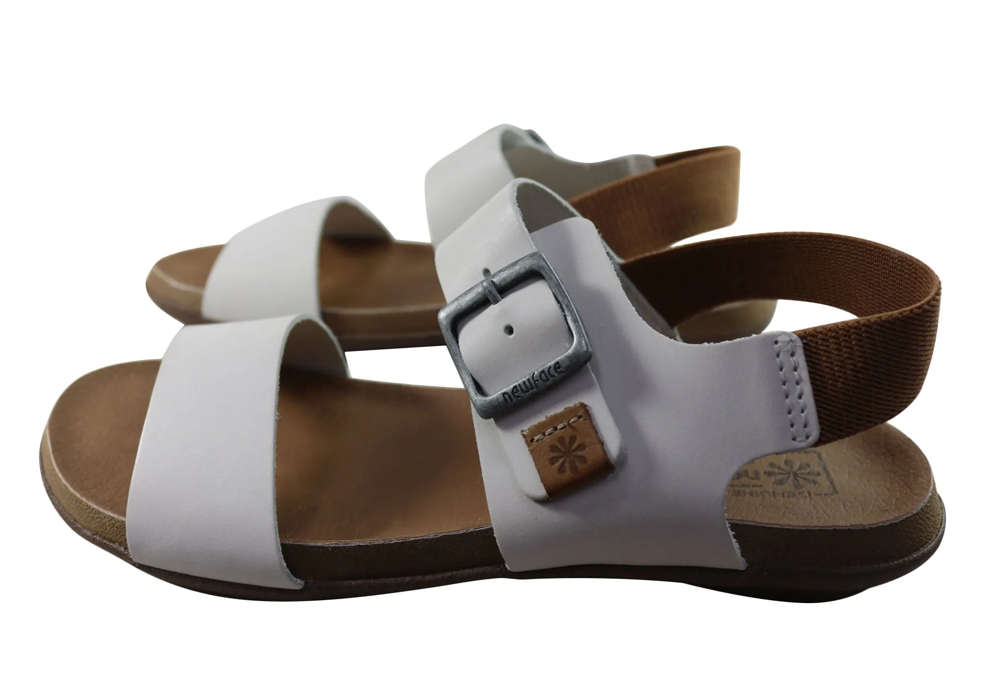 New Face Tasha Womens Comfortable Leather Sandals Made In Brazil