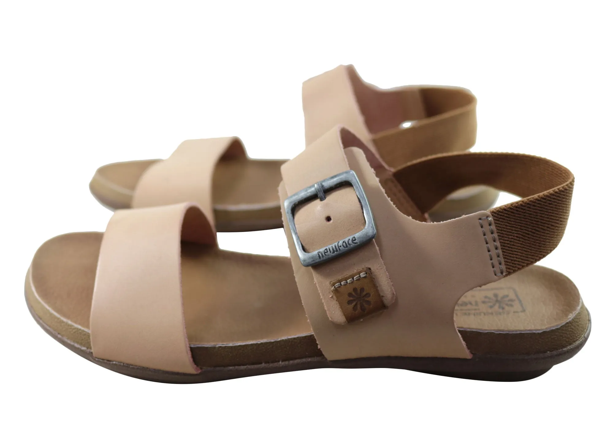 New Face Tasha Womens Comfortable Leather Sandals Made In Brazil