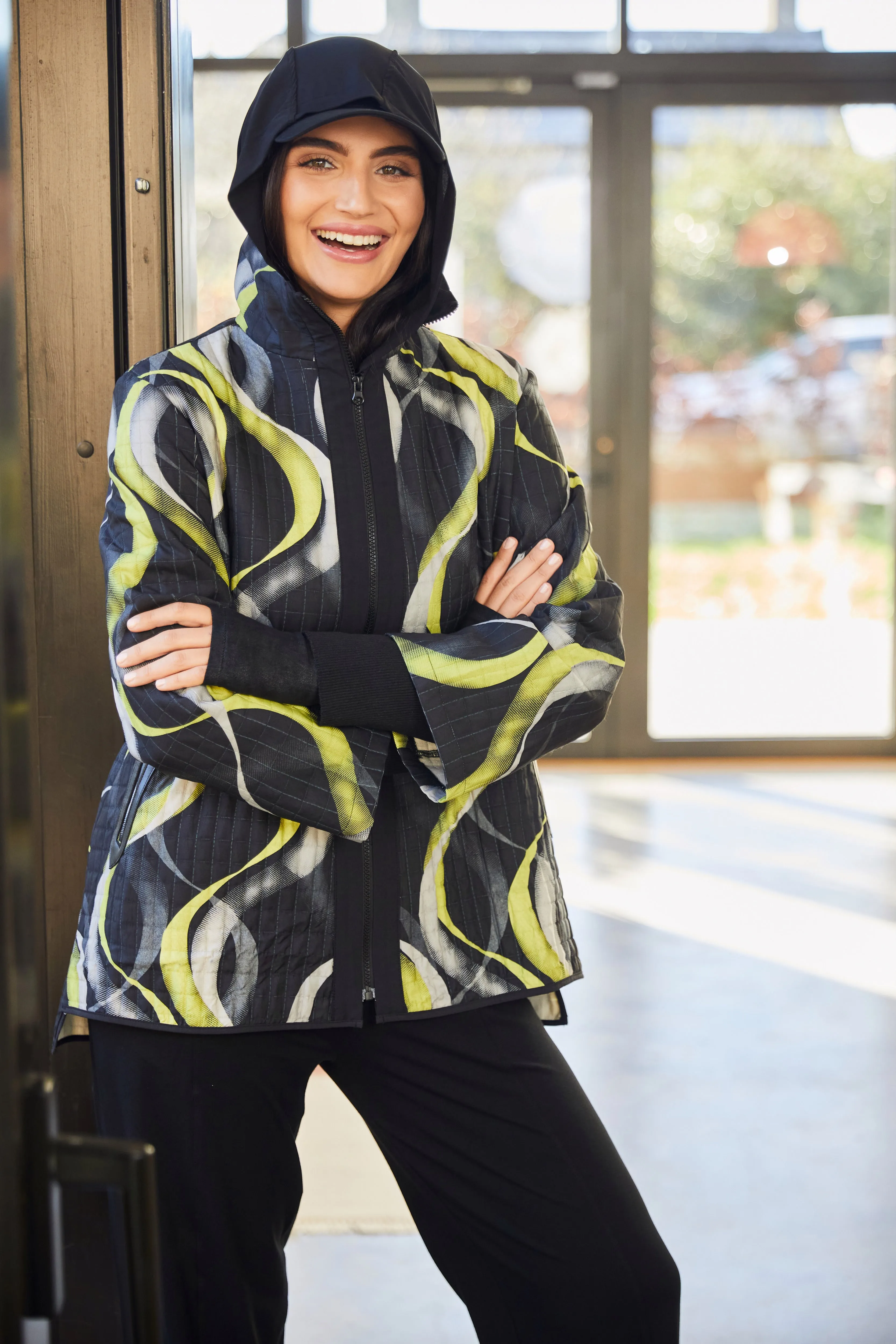 Ora Lime Swirl Jacket