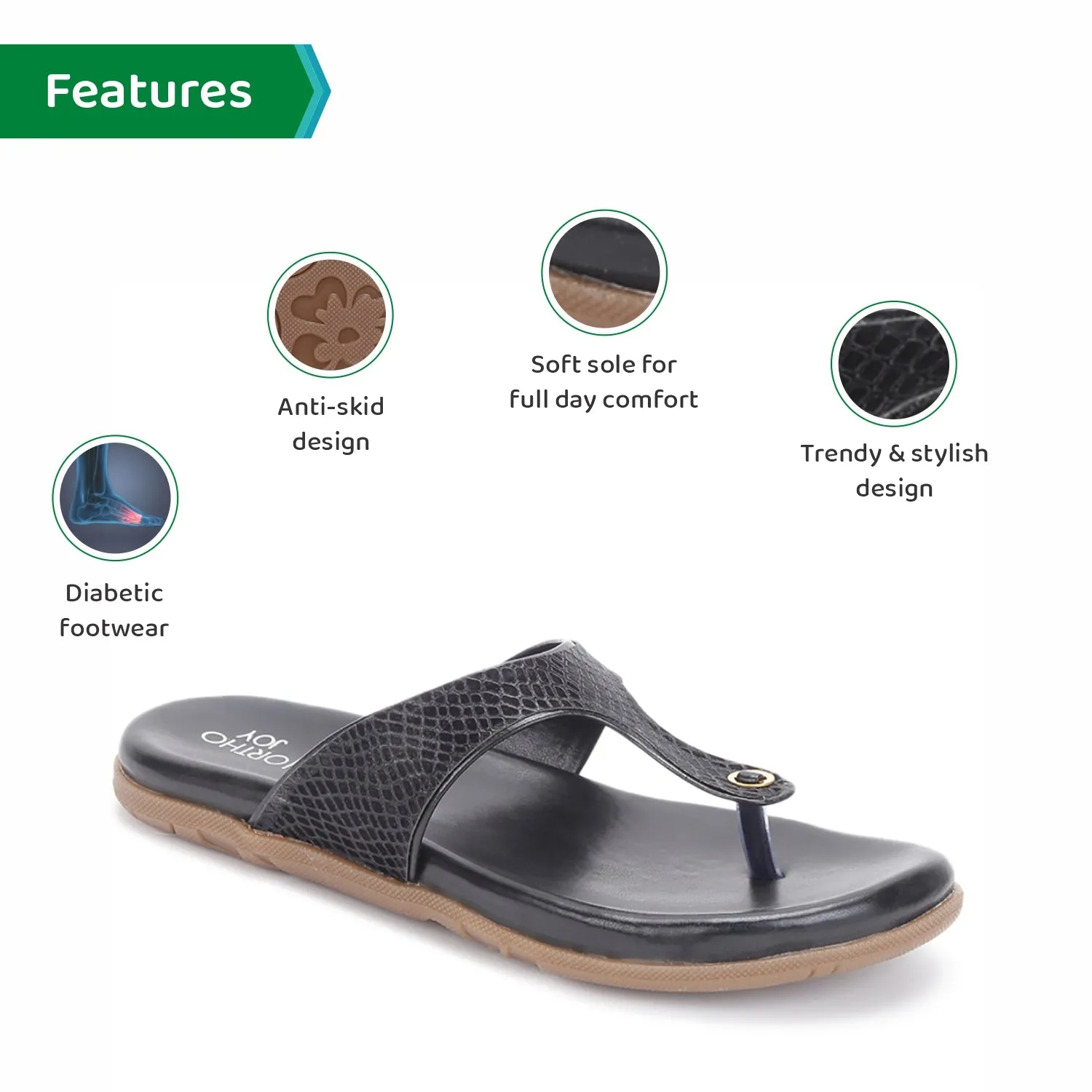 ORTHO JOY Fancy Comfortable sandals for women stylish