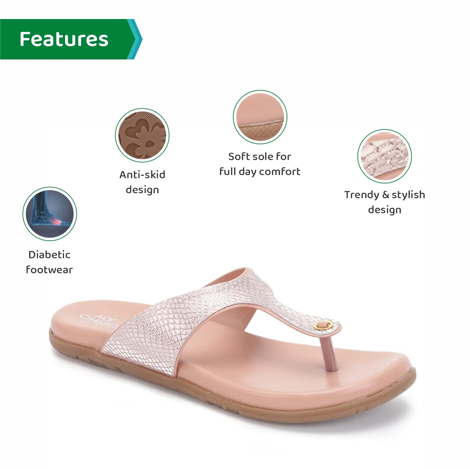 ORTHO JOY Fancy Comfortable sandals for women stylish