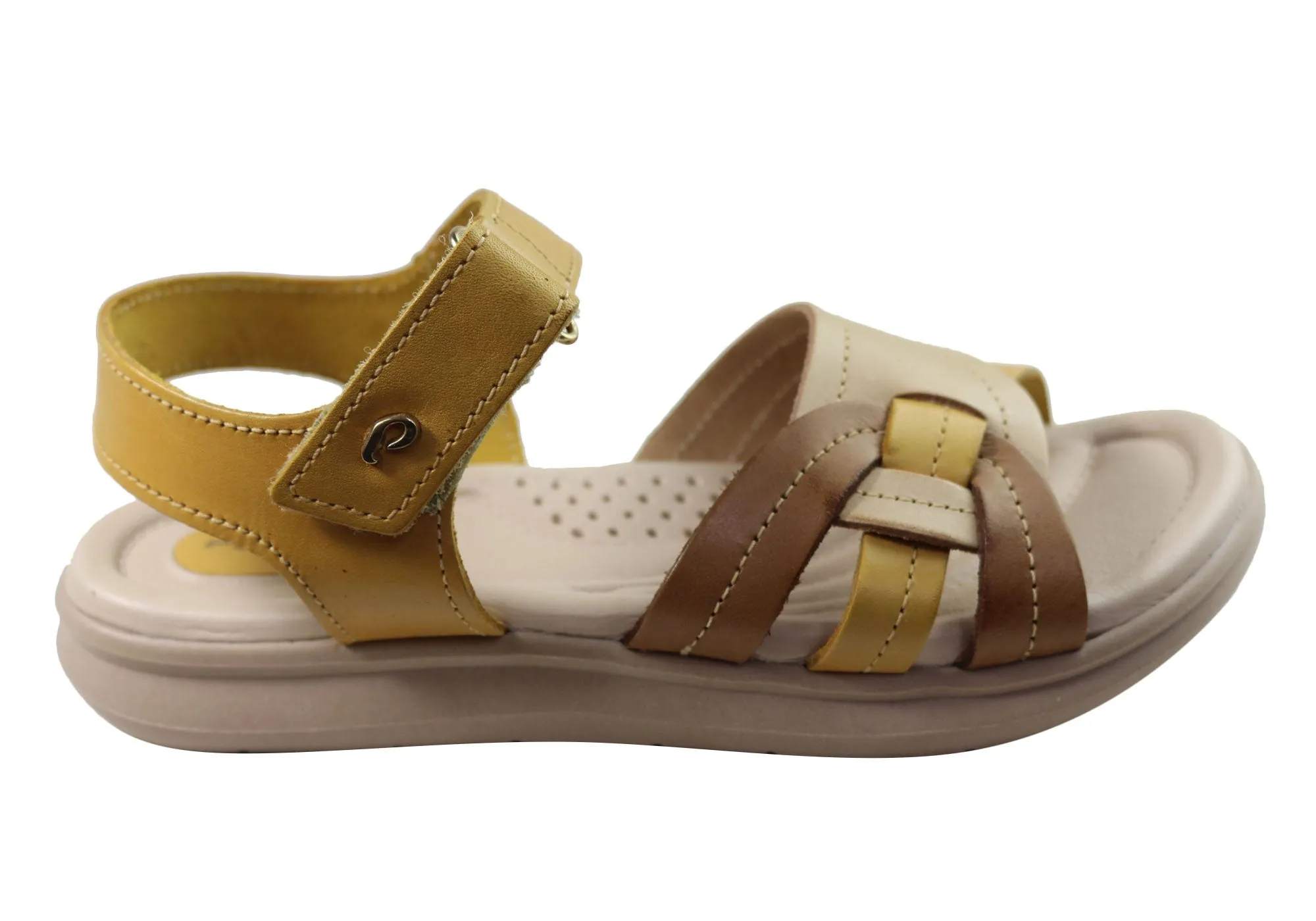 Pegada Vive Womens Comfortable Leather Sandals Made In Brazil