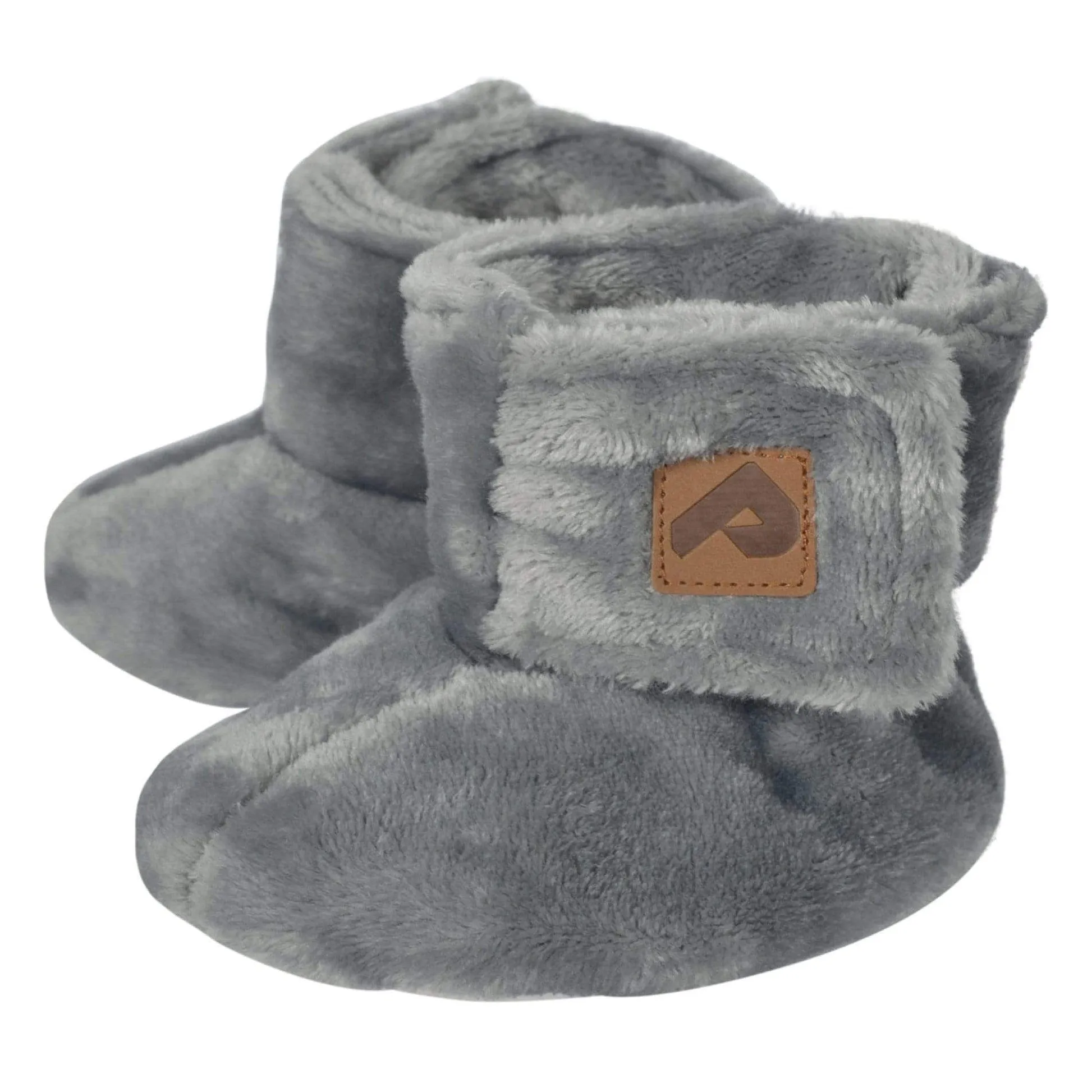 Perlimpinpin Plush Booties - Grey