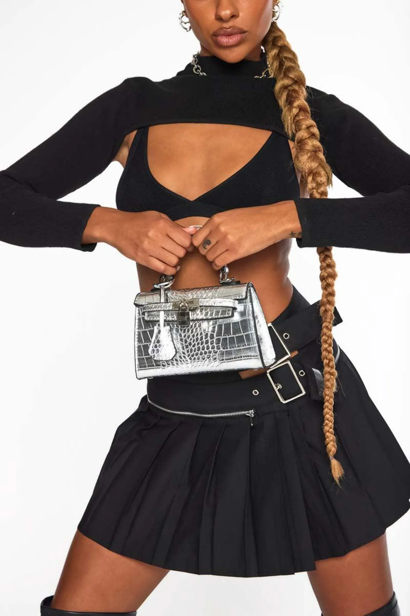 Peta And Jain Jaden Handbag Silver