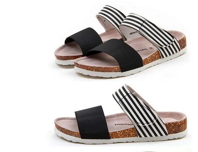 Pin Stripe Ladies Sandals