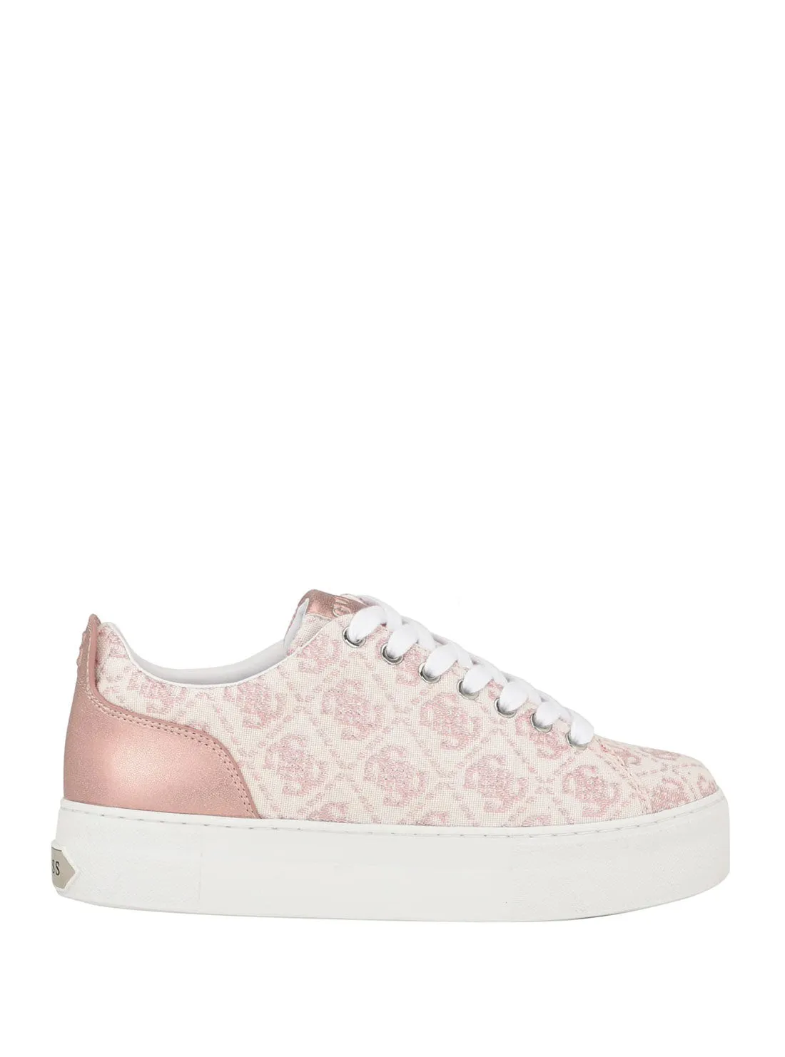 Pink Logo Giaa Low-Top Sneakers