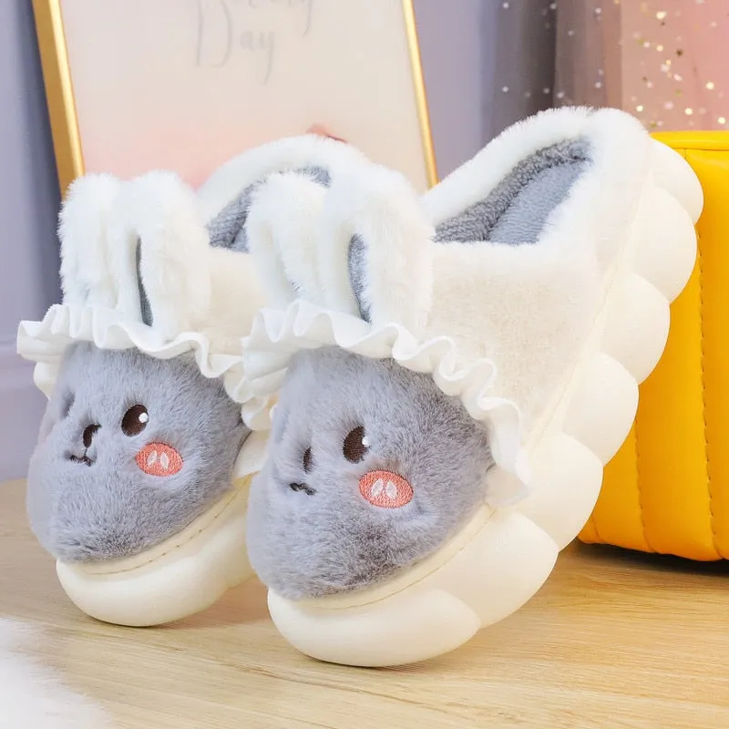 Plush Bunny Platform Slides