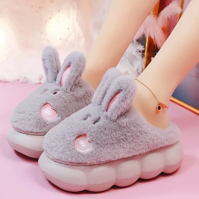 Plush Bunny Platform Slides