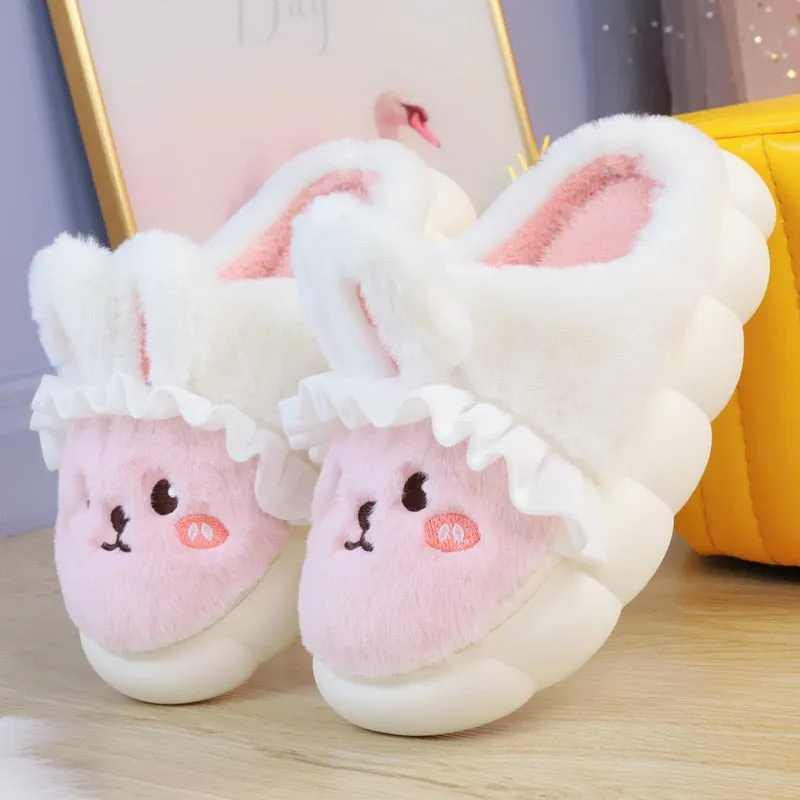 Plush Bunny Platform Slides