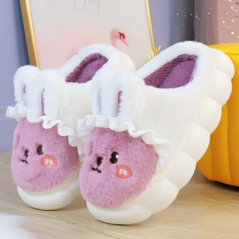 Plush Bunny Platform Slides