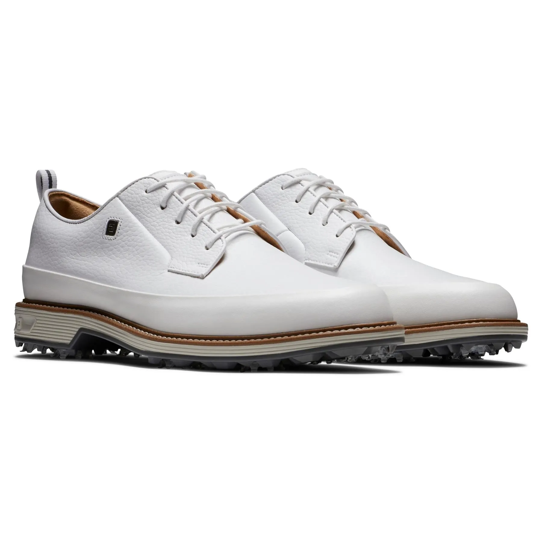 Premiere Series Cleated Laced Golf Shoes White/Grey - 2024