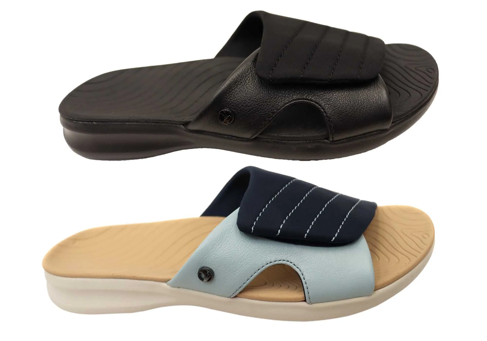 Revere Ubud Womens Comfortable Supportive Slides Sandals