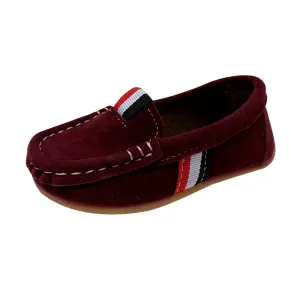 S168 Moccasin Softee Suede-Maroon (EU21-26)