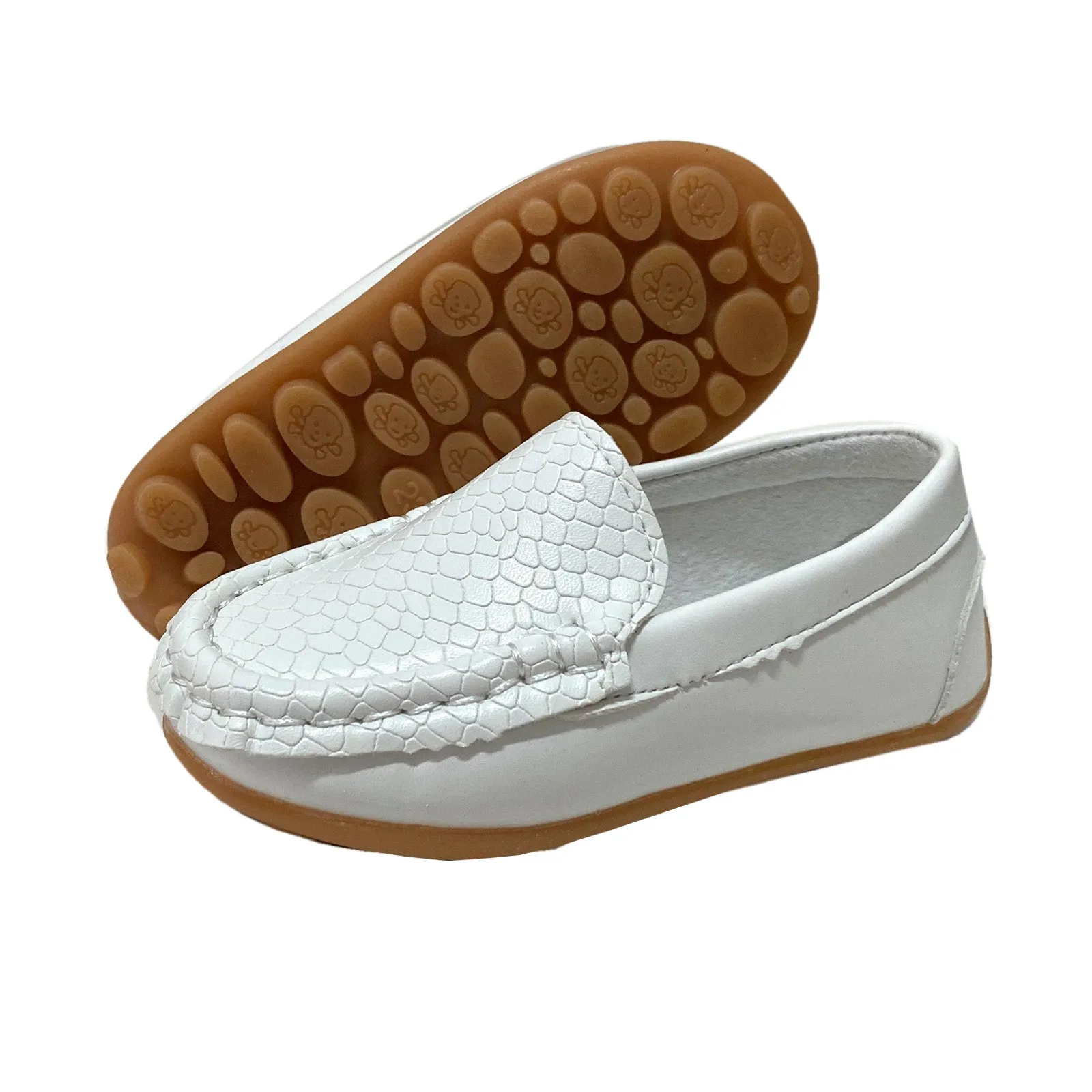 S168 Moccasin Softee White EU21-25