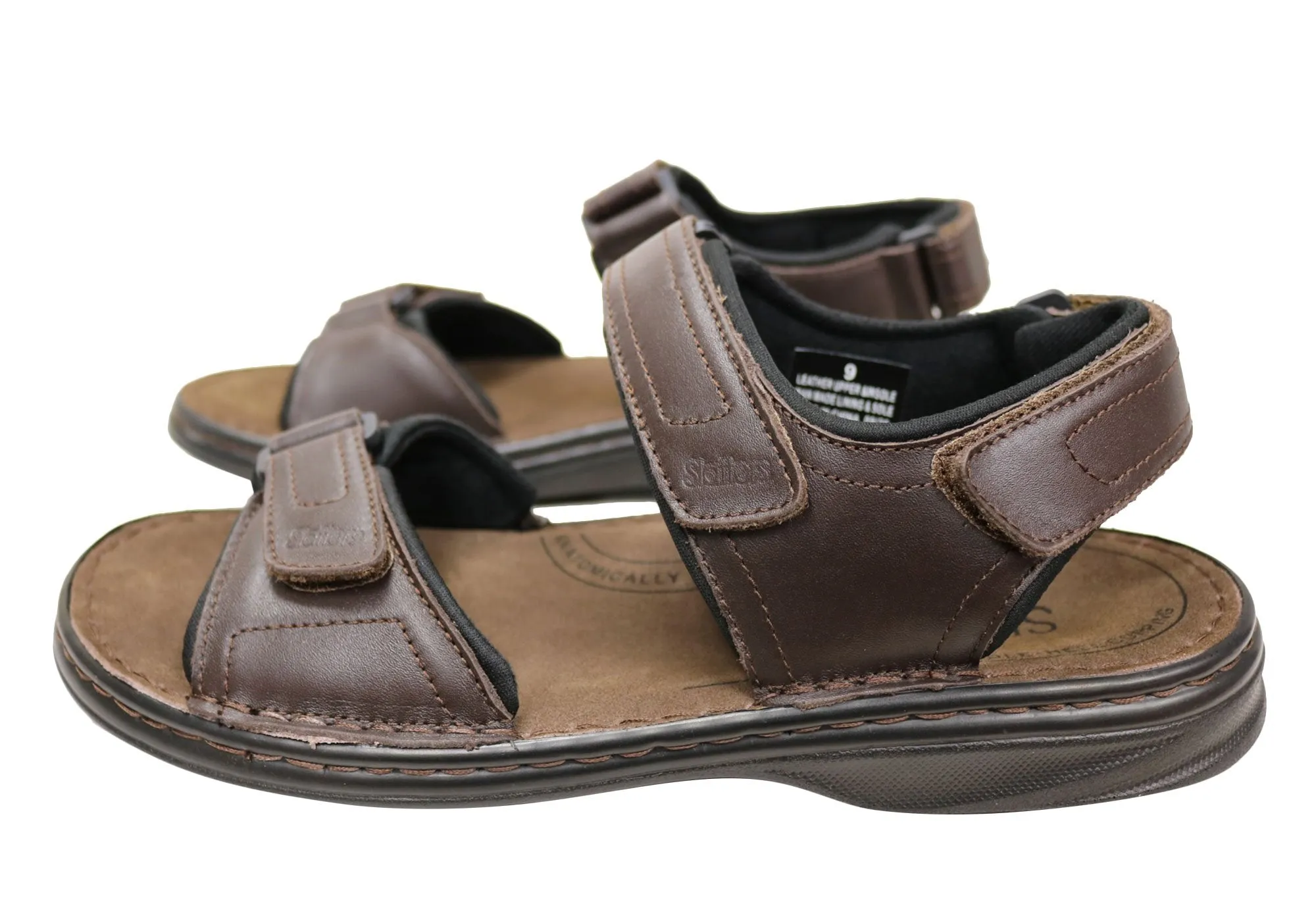 Slatters Tahiti Mens Comfortable Adjustable Leather Sandals