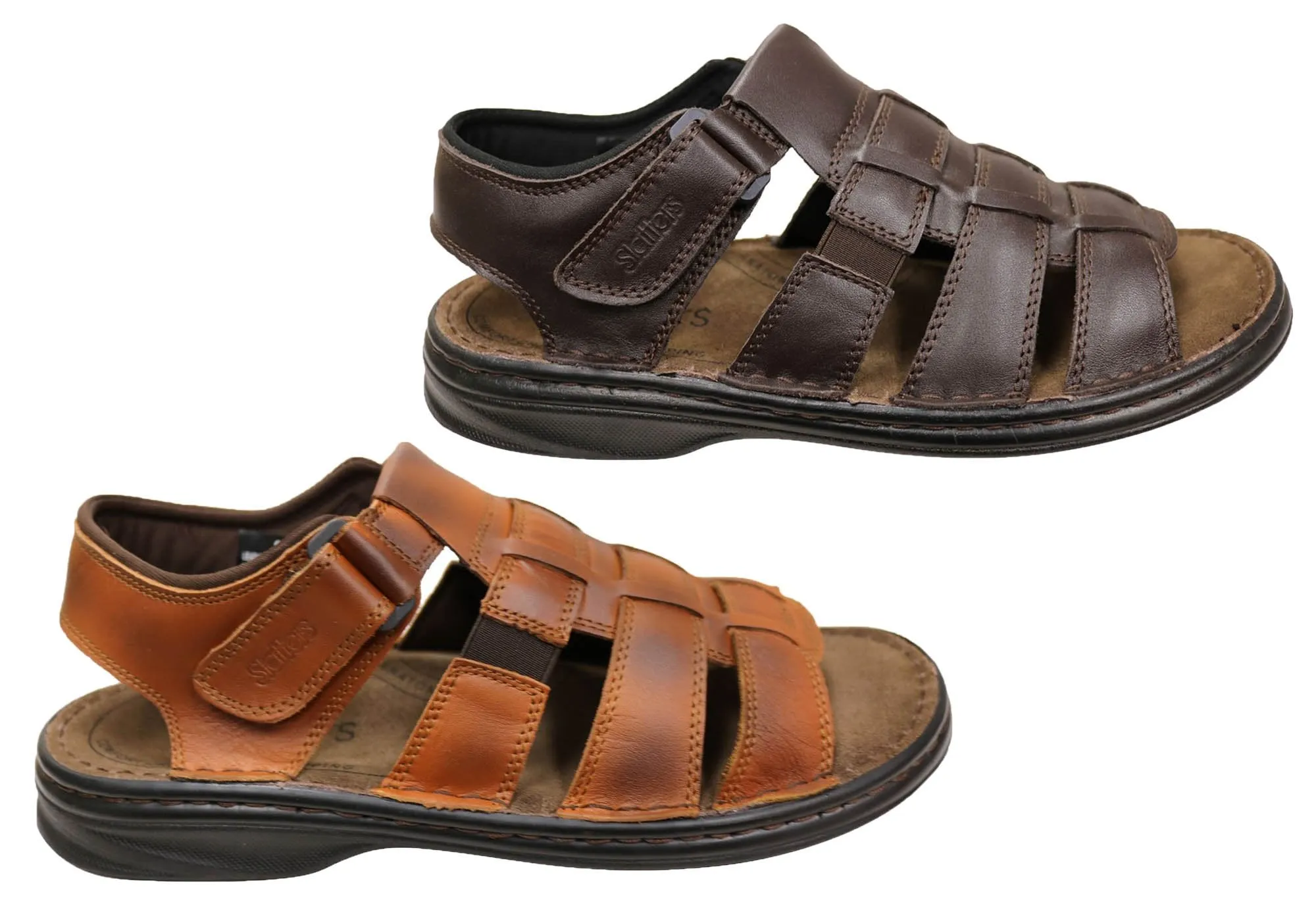 Slatters Tropic Mens Comfortable Leather Sandals