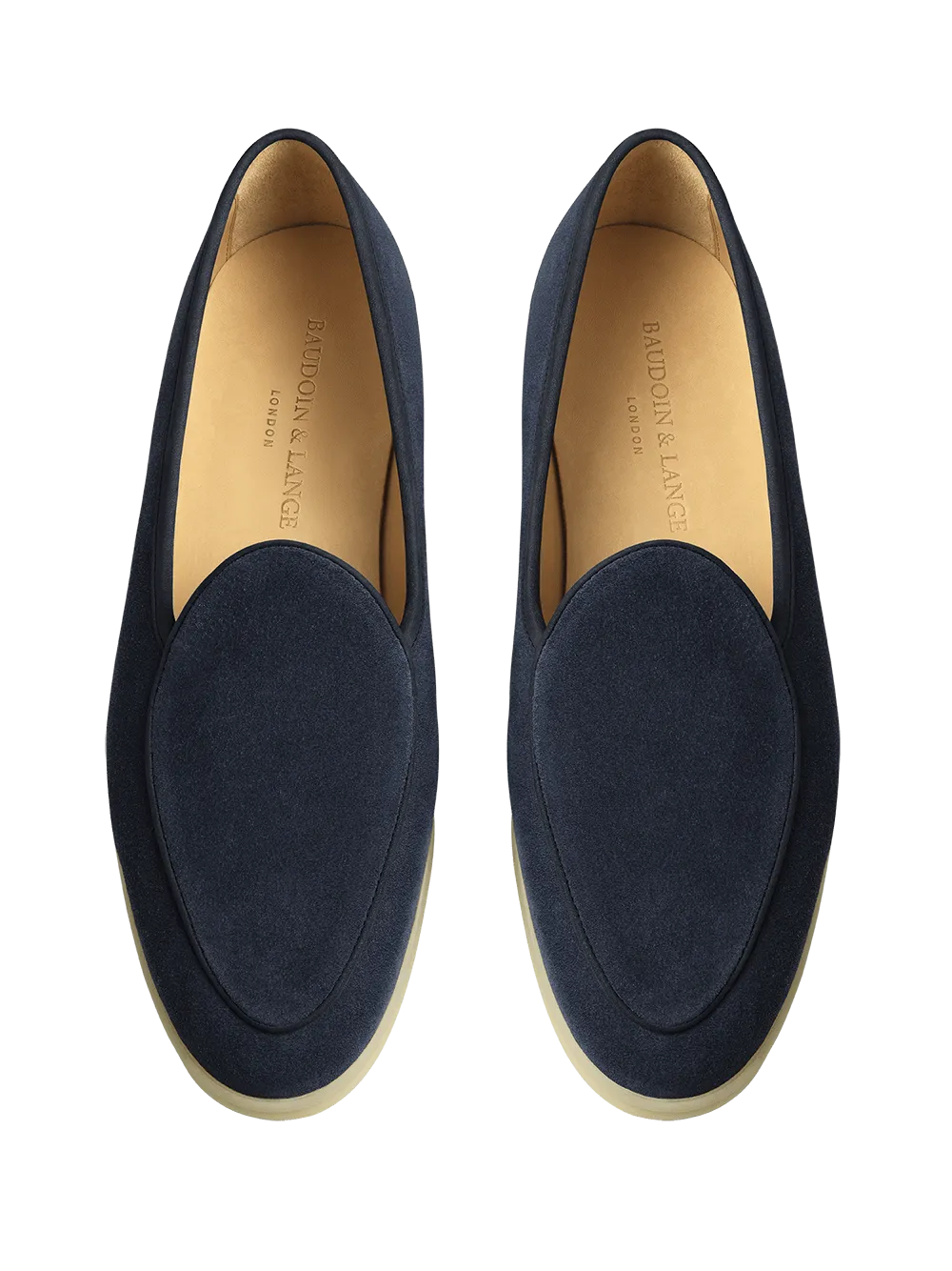 Stride Loafers in Orage Glove Suede Natural Sole