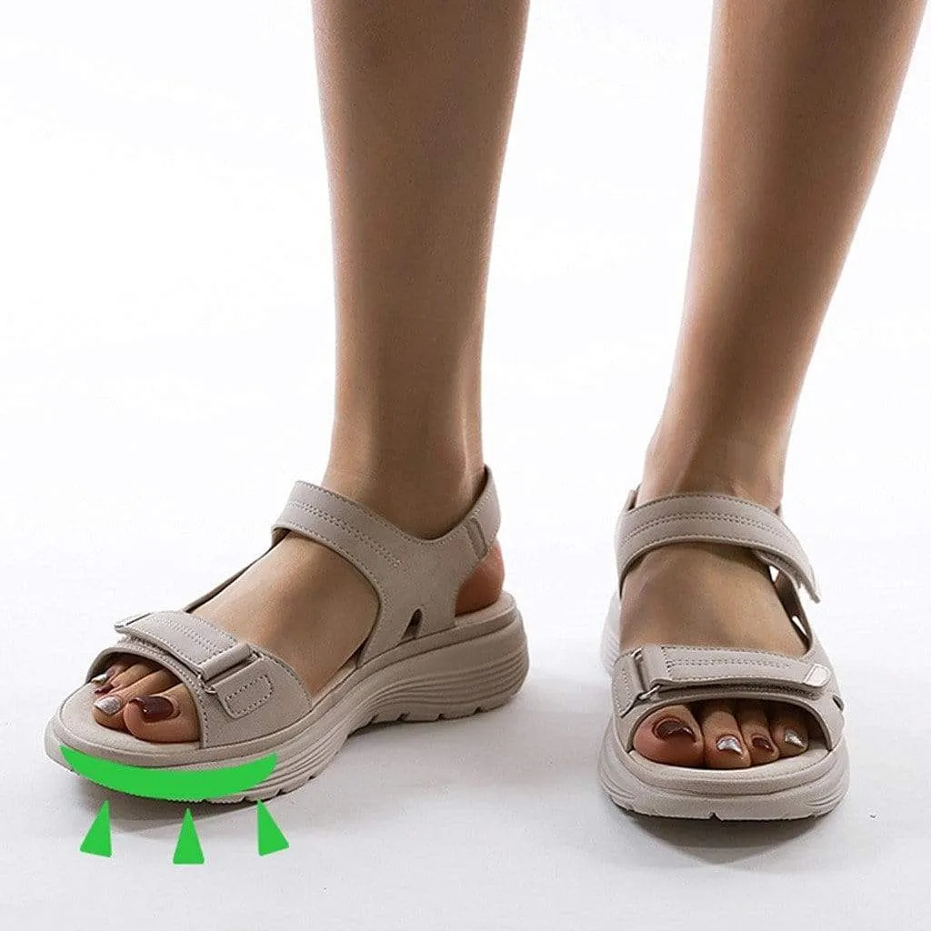 Summer Orthortic Comfortable Flat Walking Strappy Sandals For Women