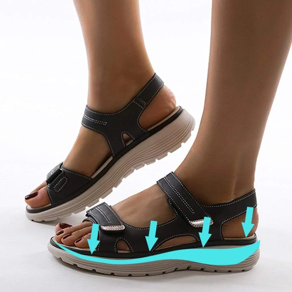 Summer Orthortic Comfortable Flat Walking Strappy Sandals For Women