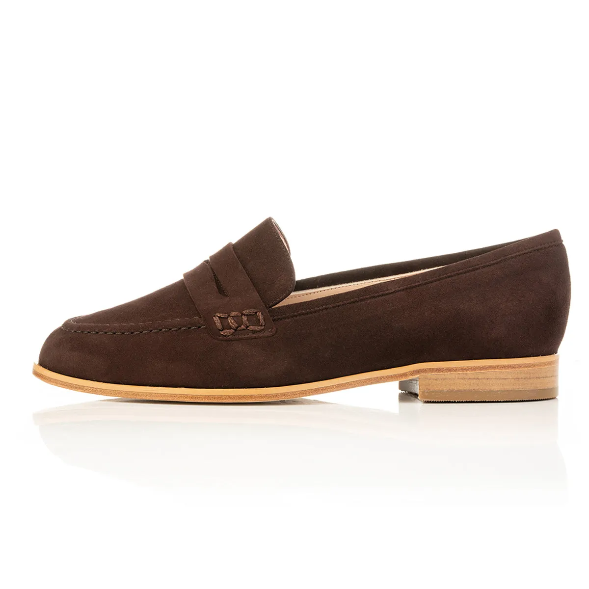 Sylvie Extra-Wide Fit Loafers  - Brown Suede