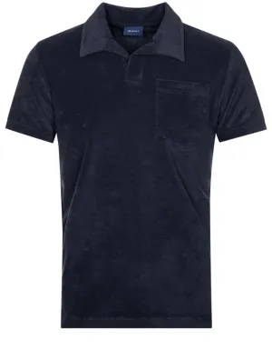 Terry Short Sleeve Pique Evening Blue