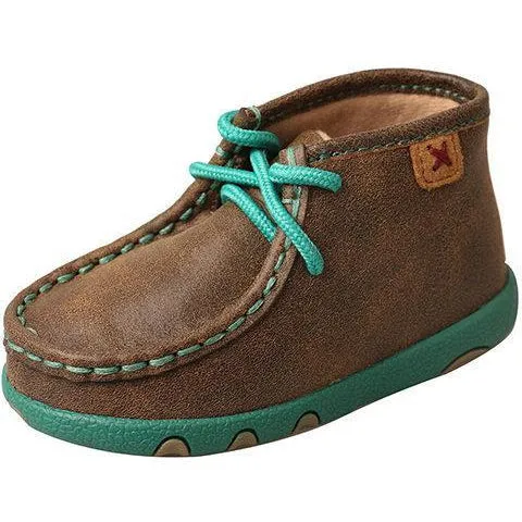 Twisted X Infant Chukka Driving Moc-Bomber/Turquoise