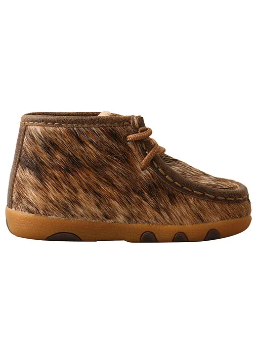 Twisted X Infant Chukka Driving Moc-Brindle Hair On