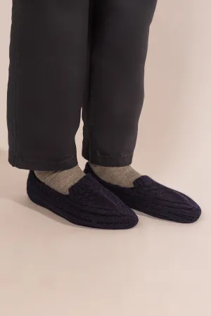 Ugentino Slippers Baby Llama & Wool Color Blue