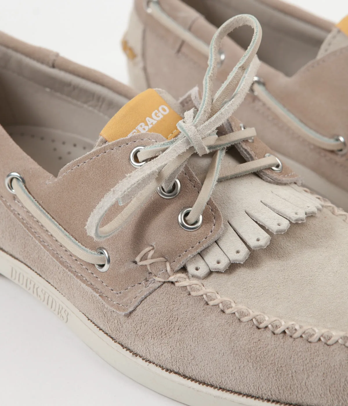 Universal Works x Sebago Portland Suede Shoes - Cream