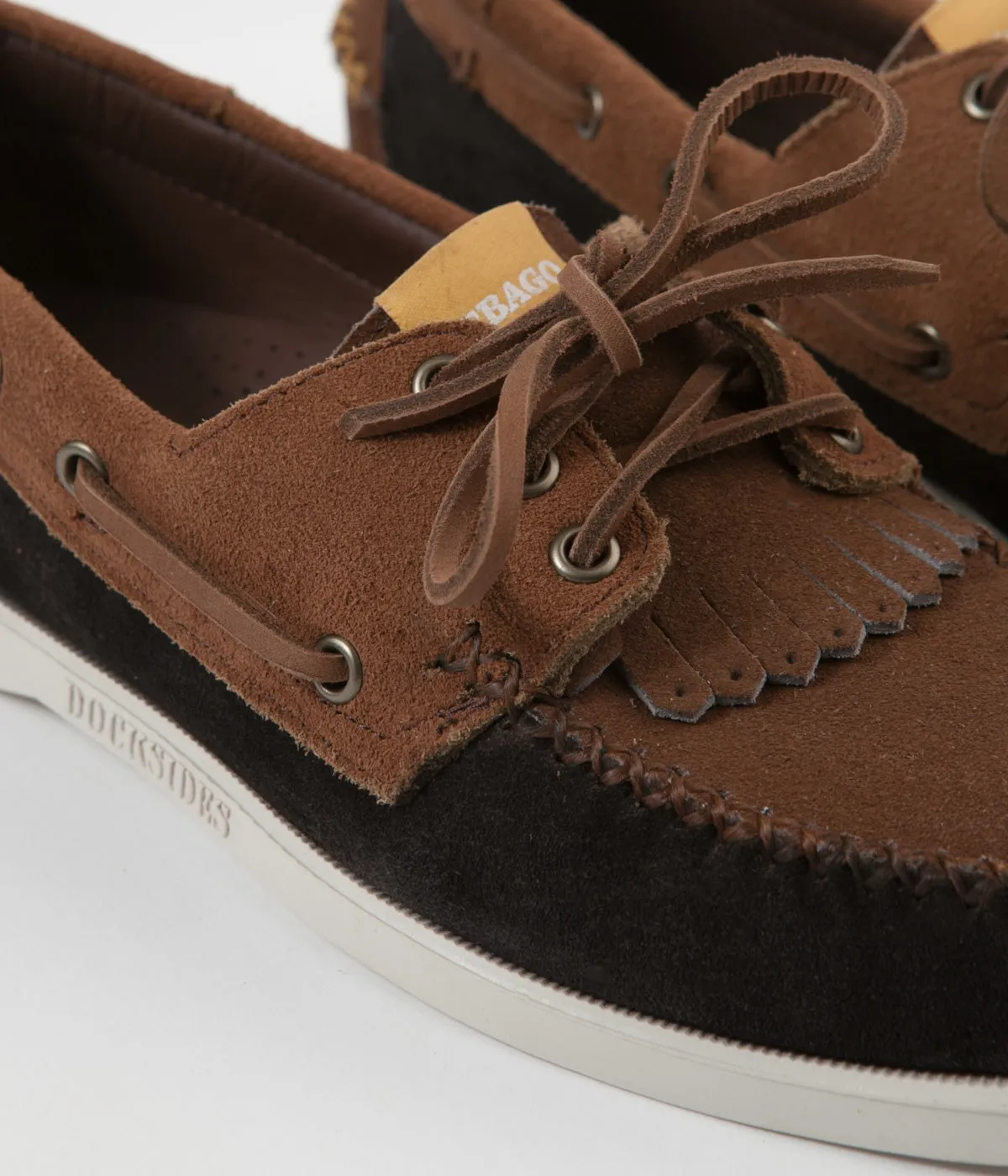 Universal Works x Sebago Portland Suede Shoes - Dark Brown