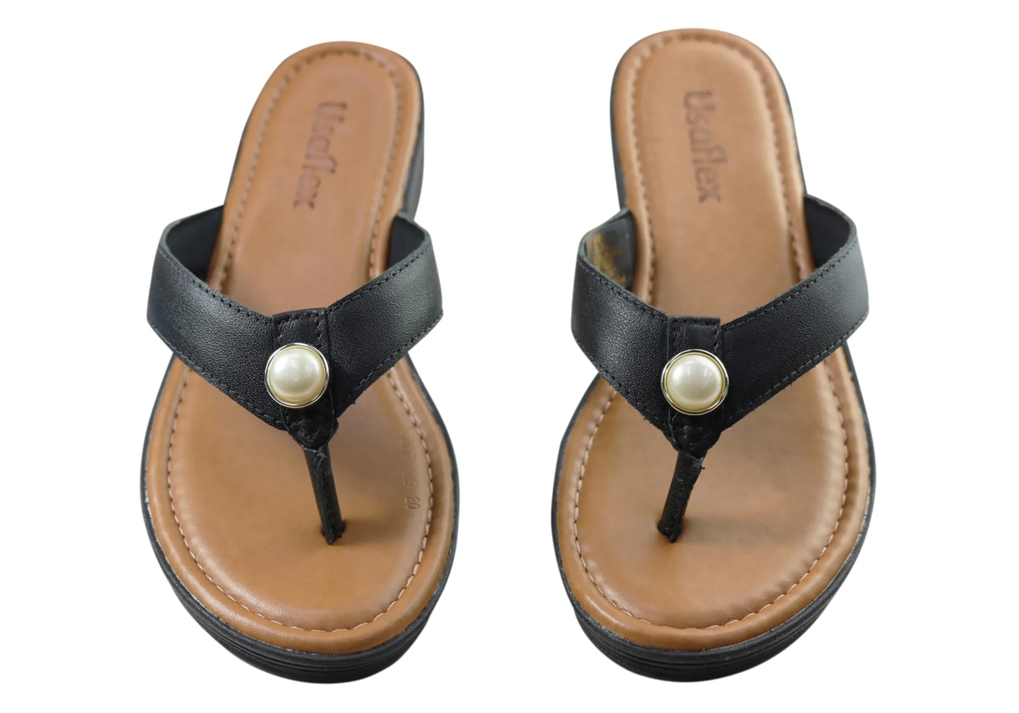 Usaflex Pyrmont Womens Comfortable Thongs Sandals Made In Brazil