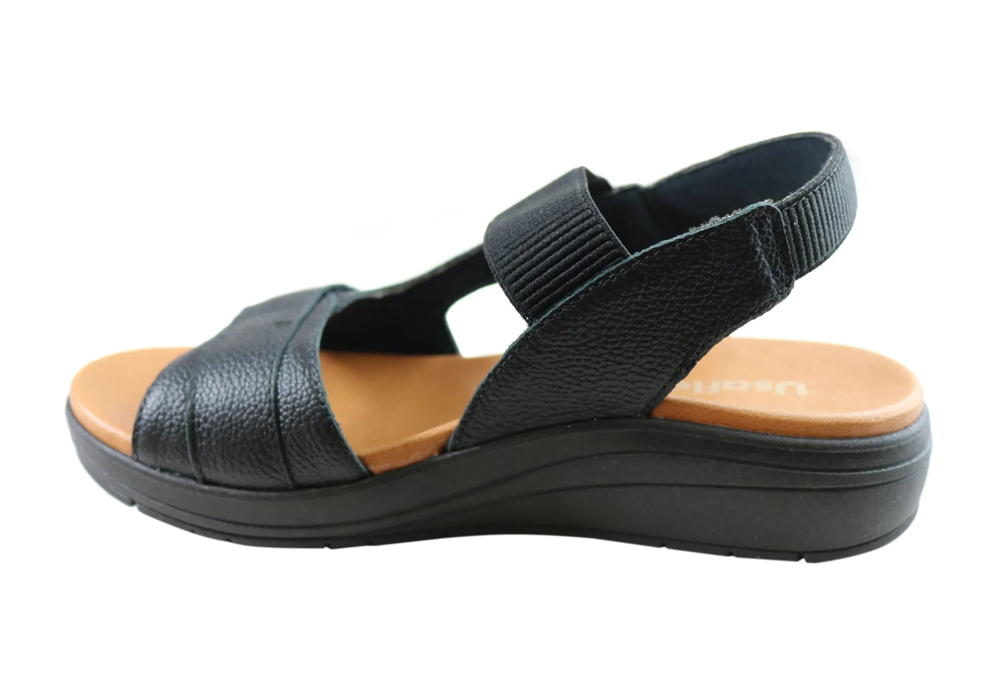 Usaflex Toka Womens Comfortable Leather Sandals Made In Brazil