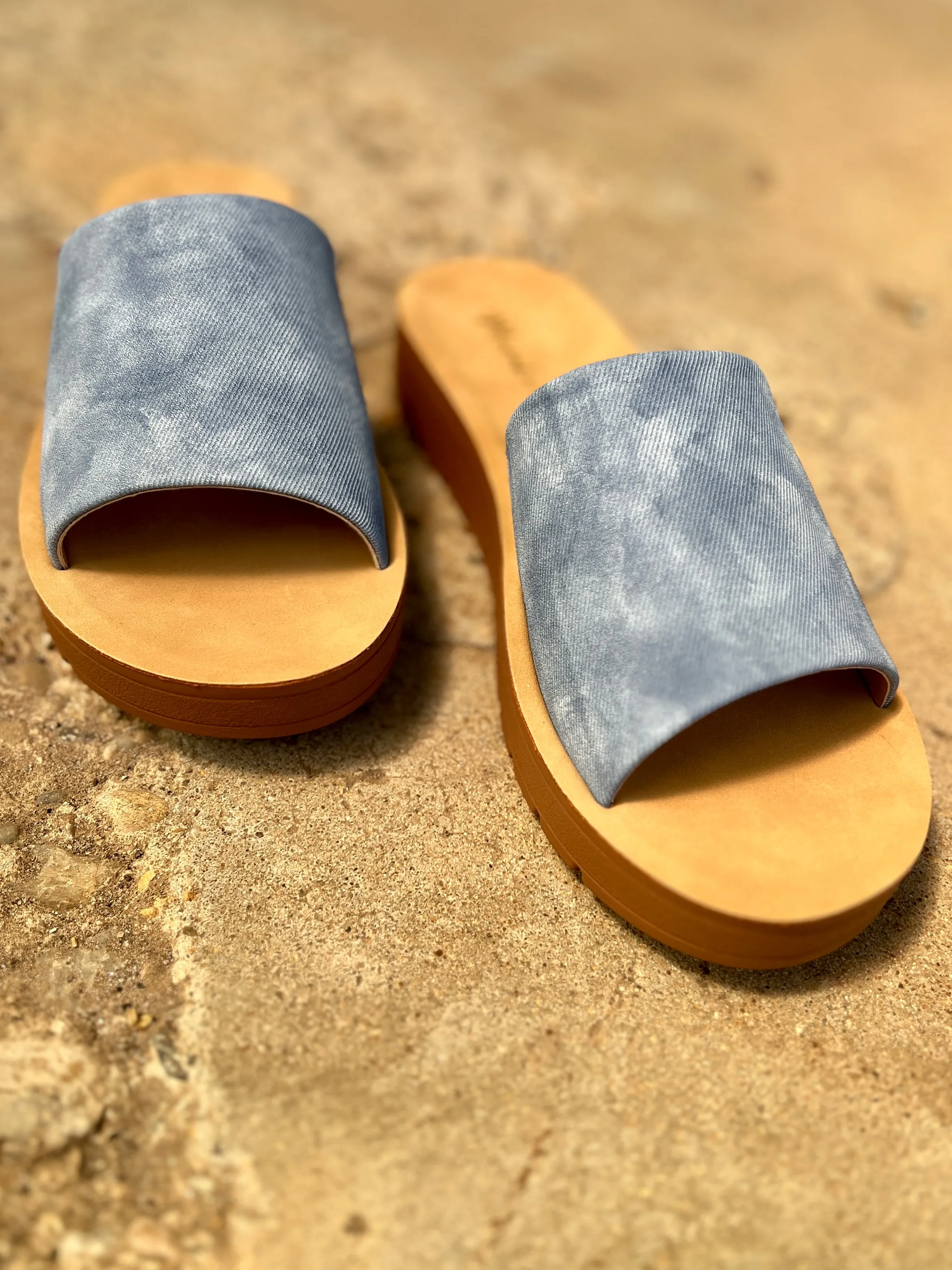 Vera Denim Slides*