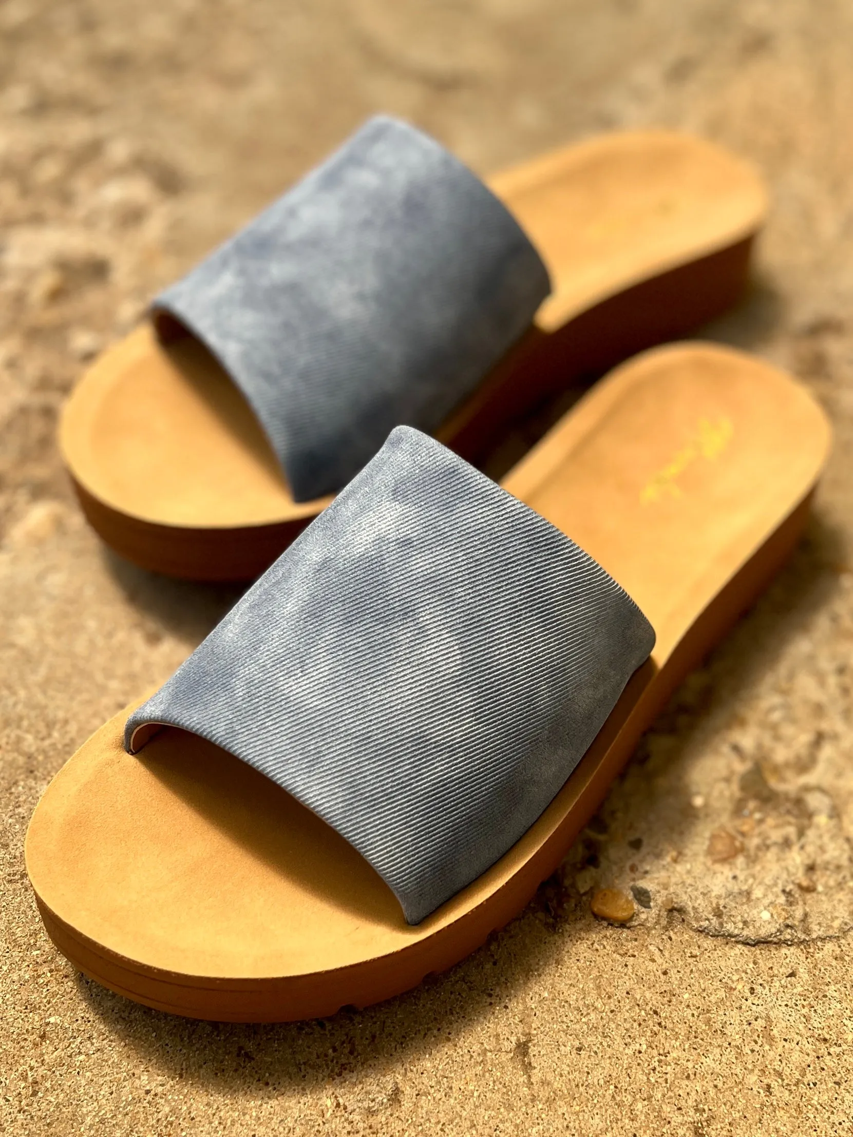 Vera Denim Slides*