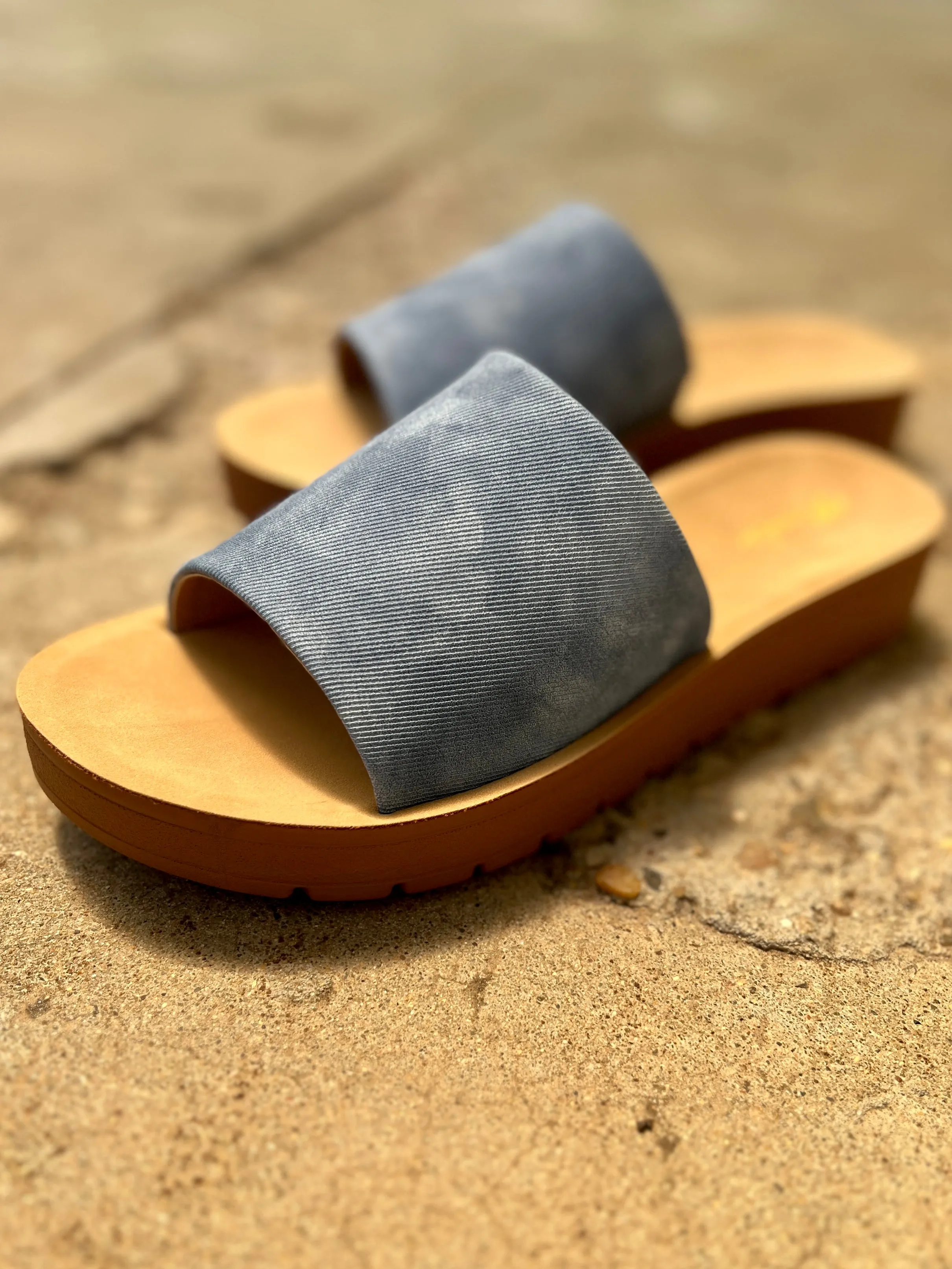 Vera Denim Slides*