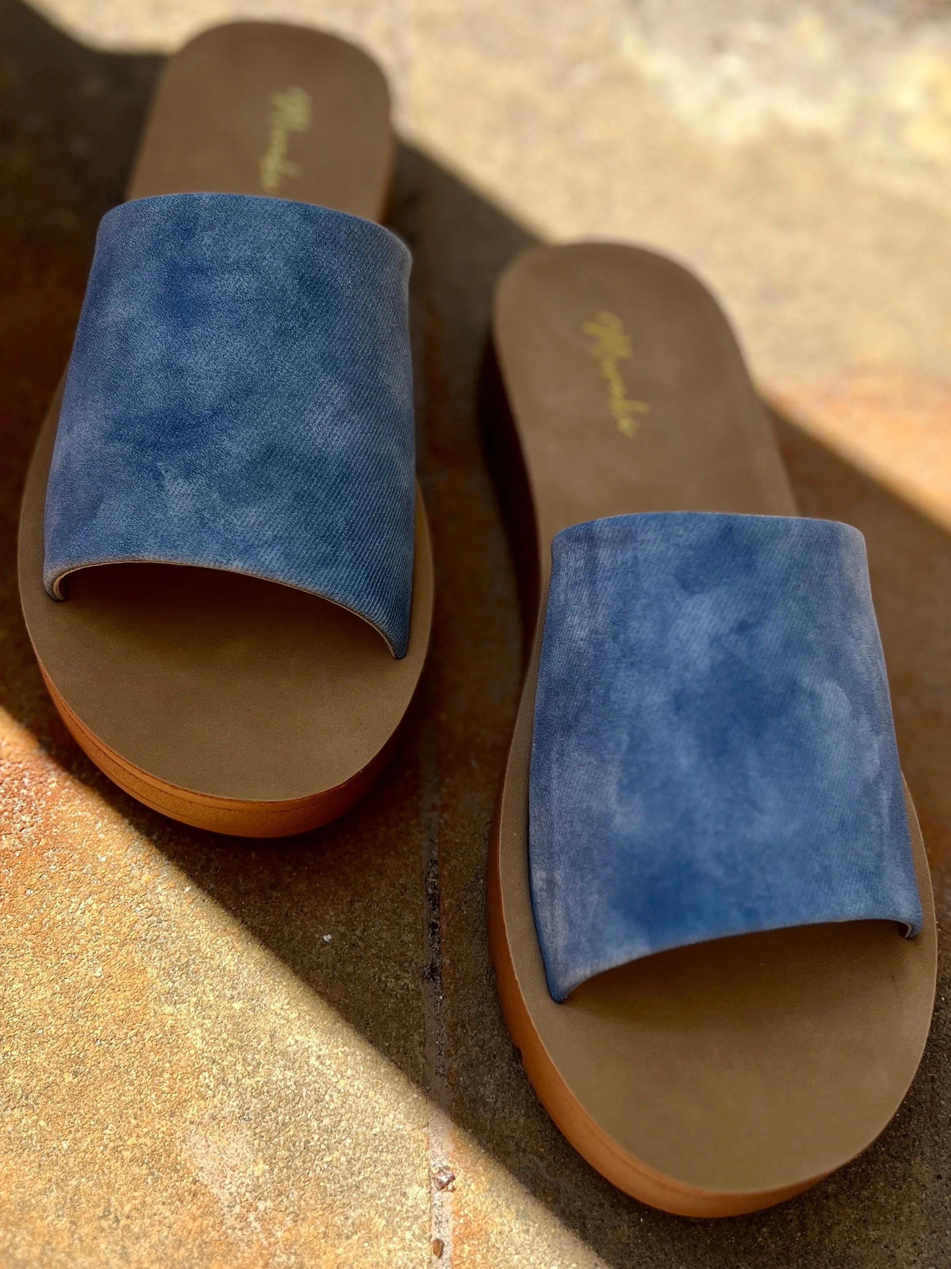 Vera Denim Slides*