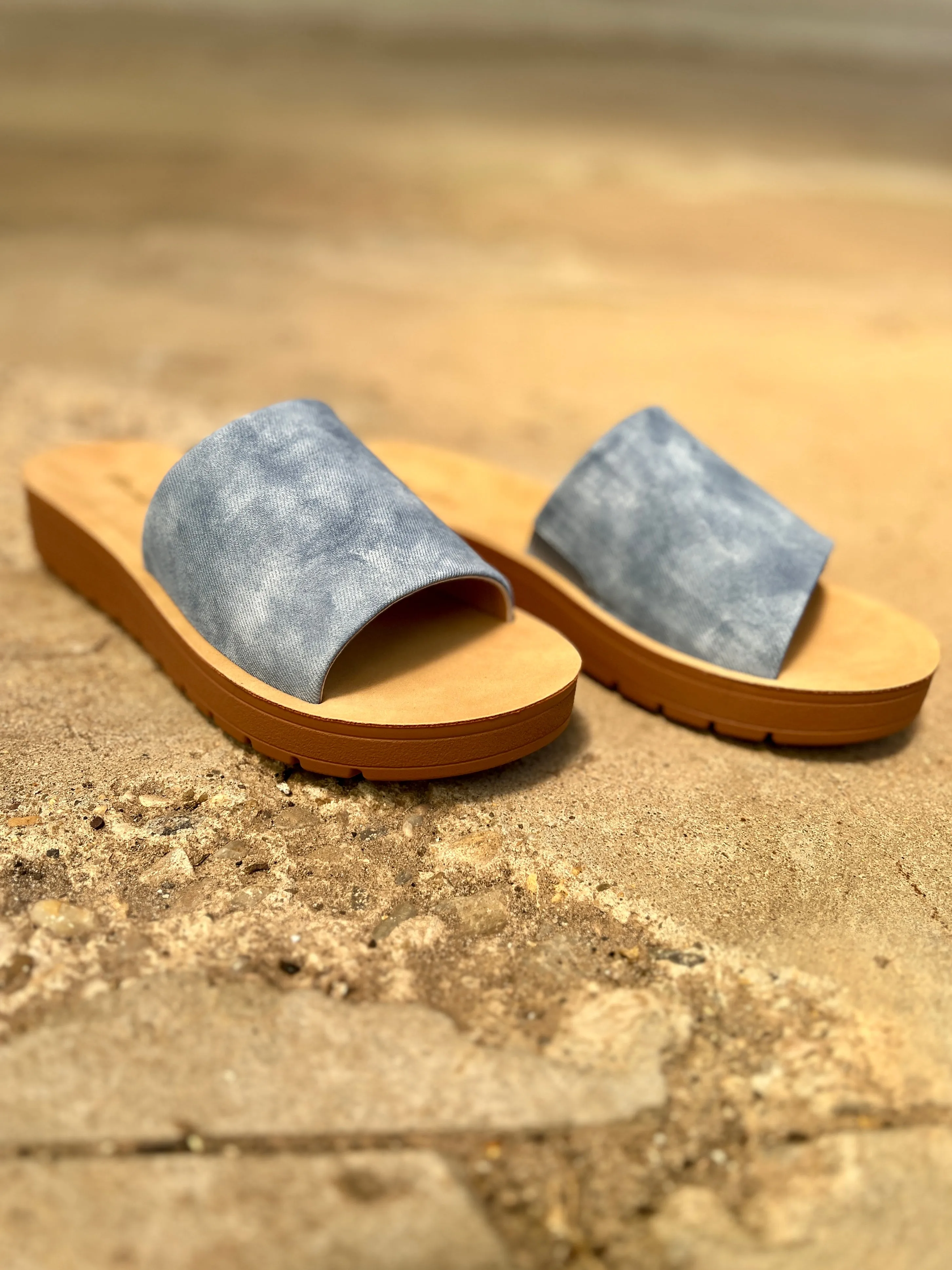 Vera Denim Slides*