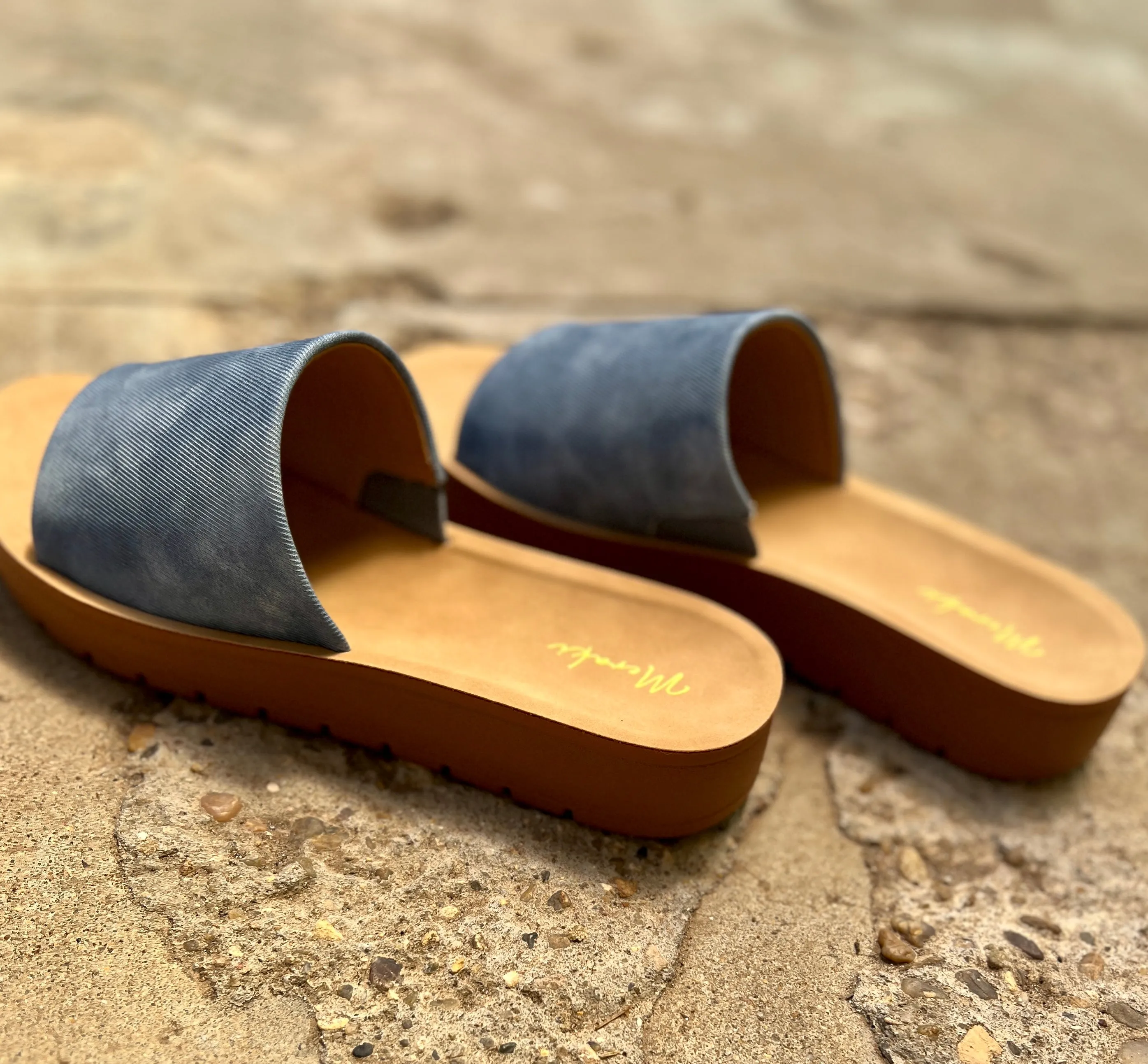 Vera Denim Slides*