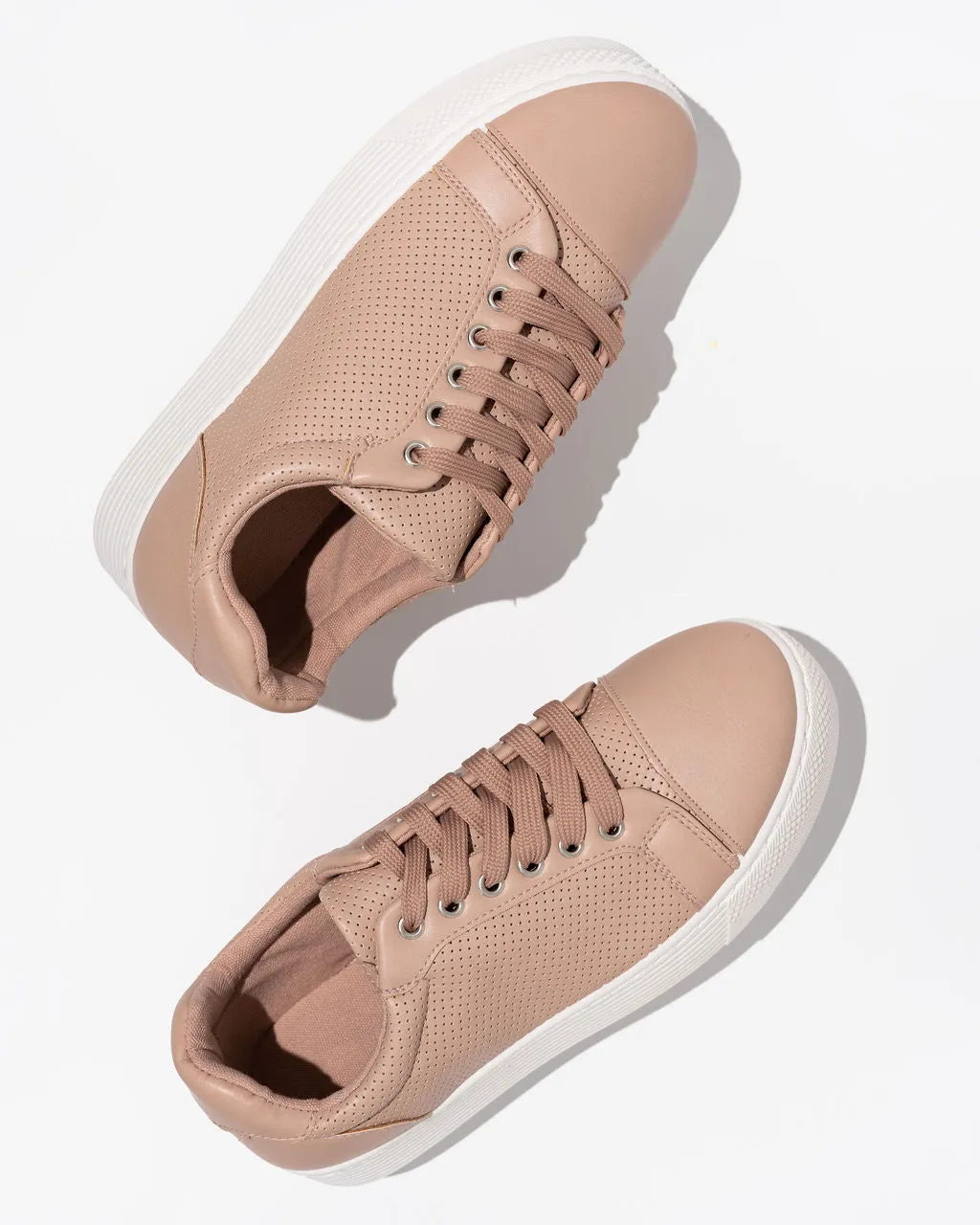 Willis Perforated Platform Sneakers