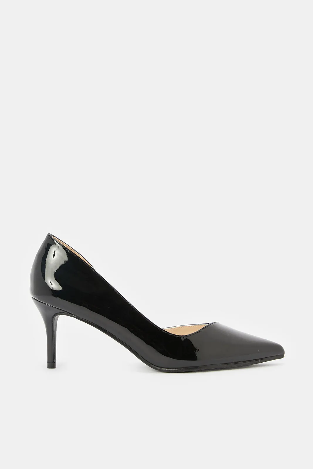 Women Black Dorsay Mule