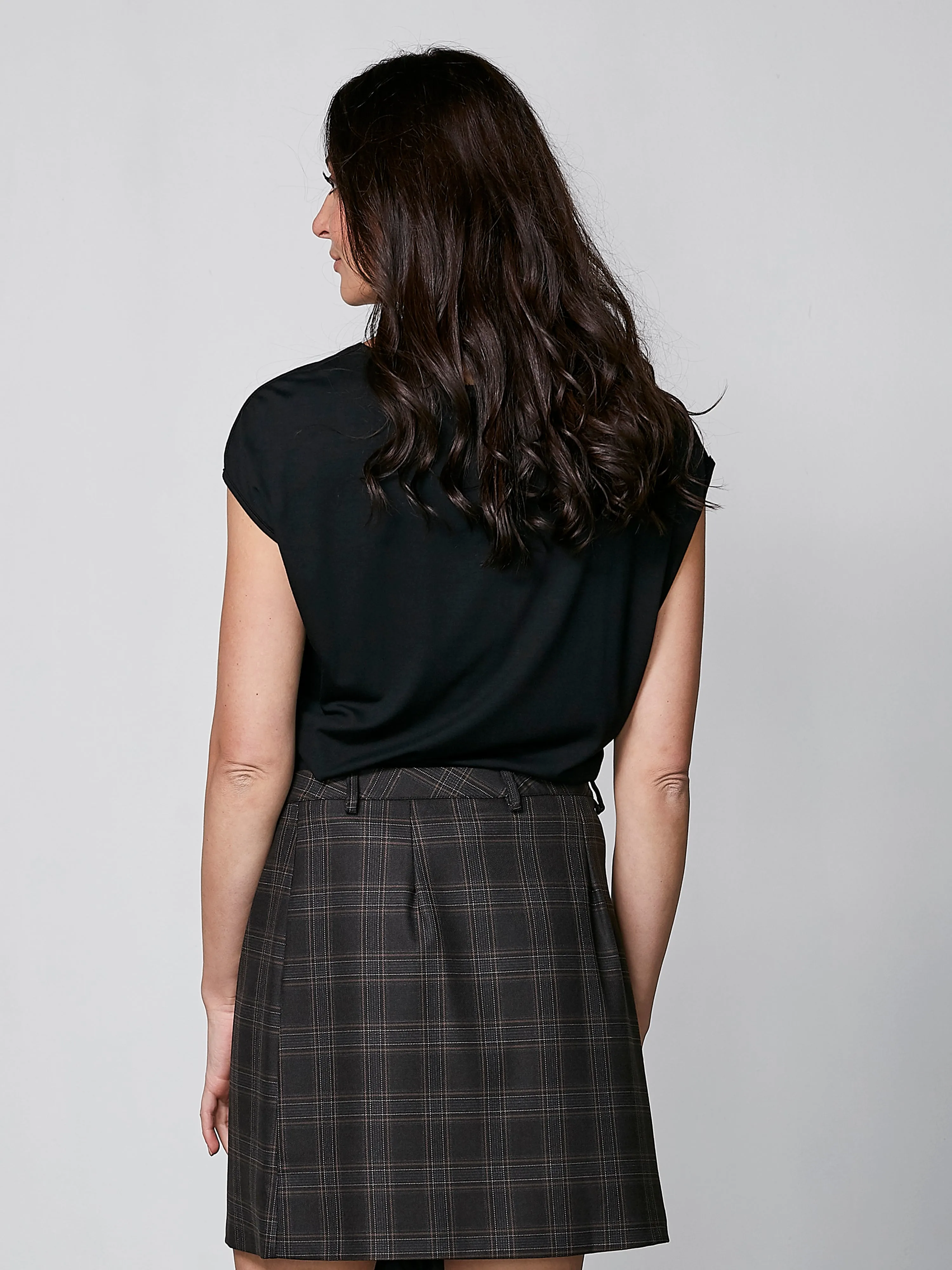 YENNA skirt - Dark Brown mix