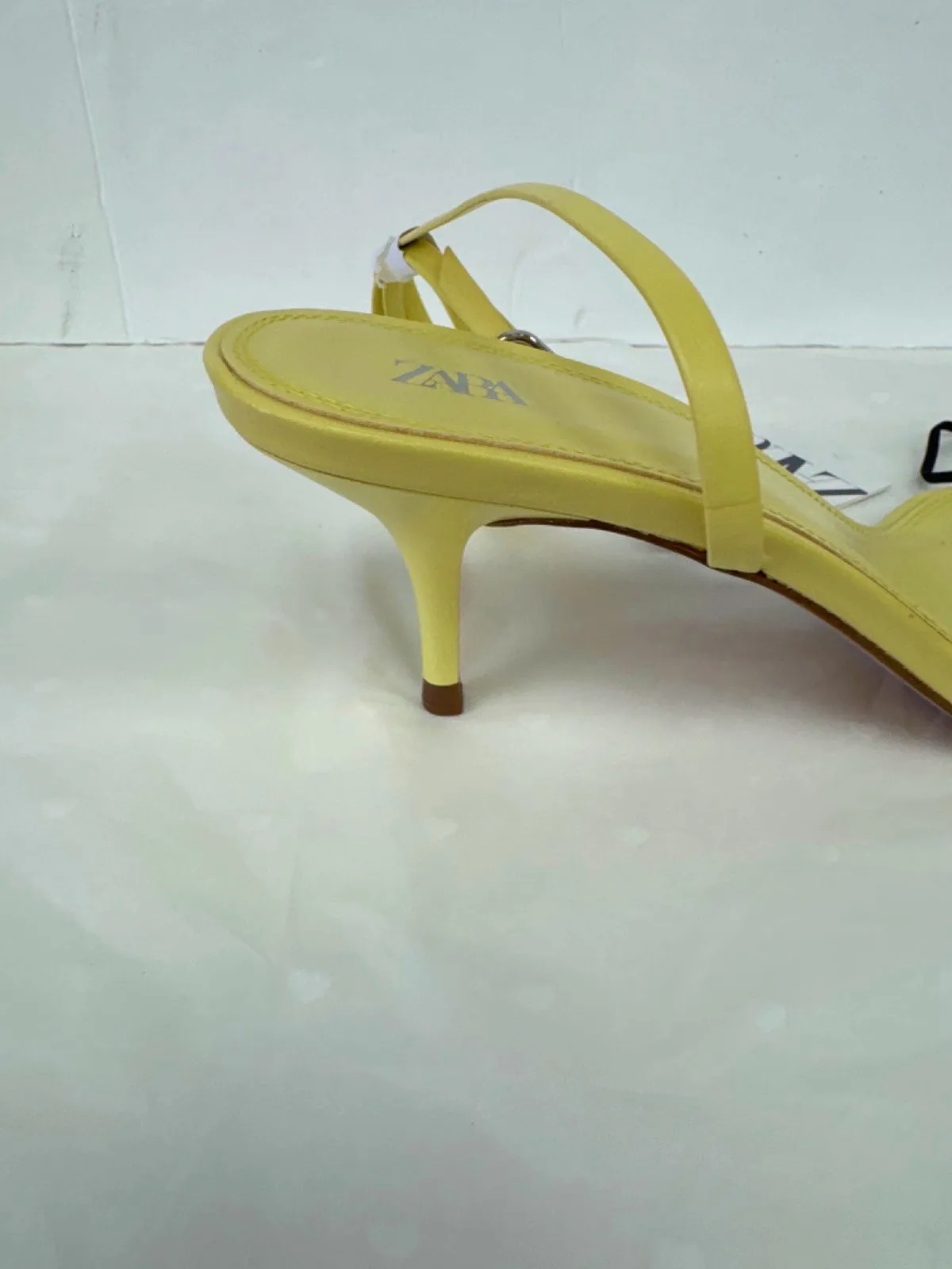 Zara Yellow Heeled Sandals EU 40