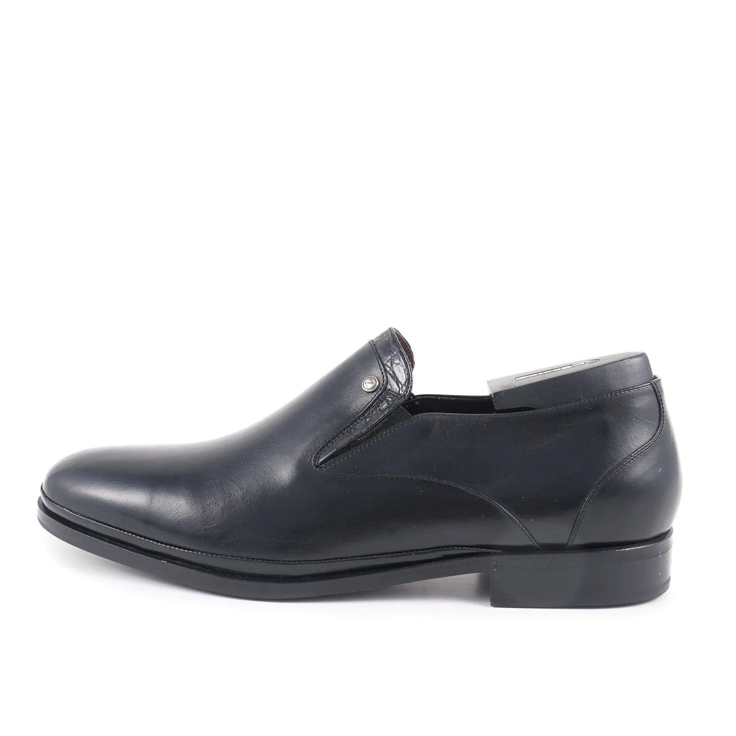 Zilli Calf and Caiman Leather Loafers